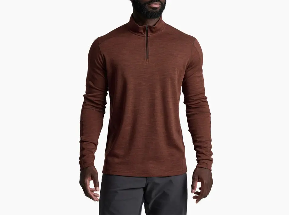 Invigoratr 1/4 Zip- Rustic Brick 1