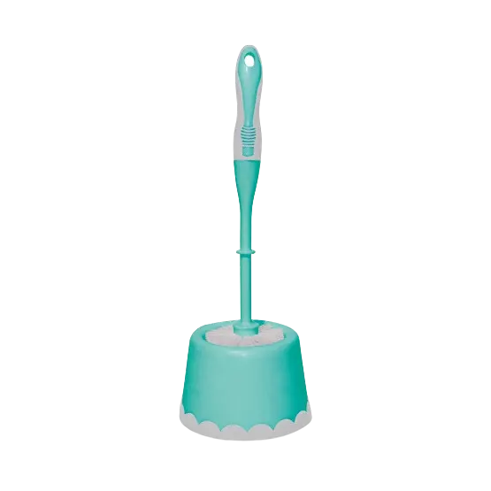 Spotzero By Milton Round Toilet Brush Caddy Round (Aqua Green) 1