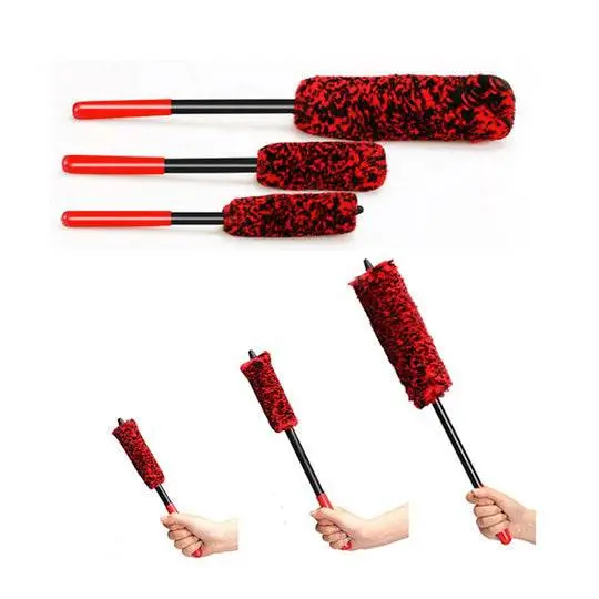 3 Brush Set For Soft Car Wash Wheel & Rim Cleaning / Detailing 1
