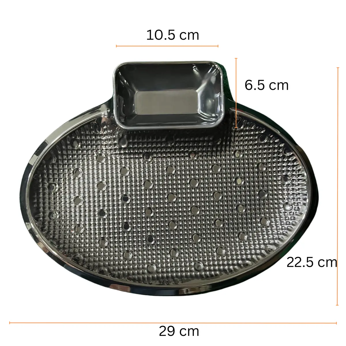 Hiluxe Pure Melamine Unbreakable Chip N Dip Platter Oval | Rectangular | Square | Round | Breakfast | Snacks Platter | 2