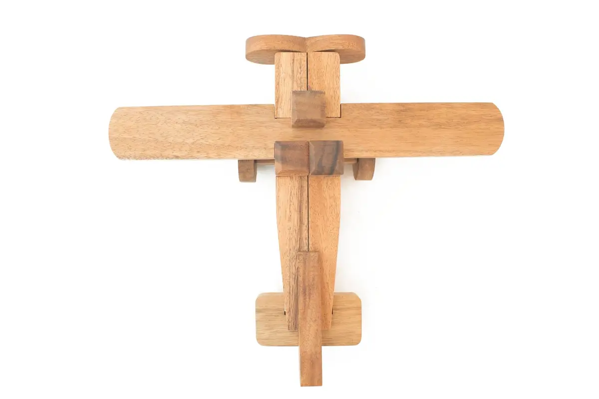 3D Wooden Construction Airplane Puzzle For Kids 1