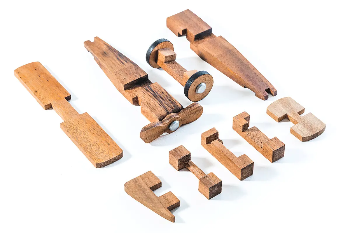 3D Airplane Puzzle Model 2