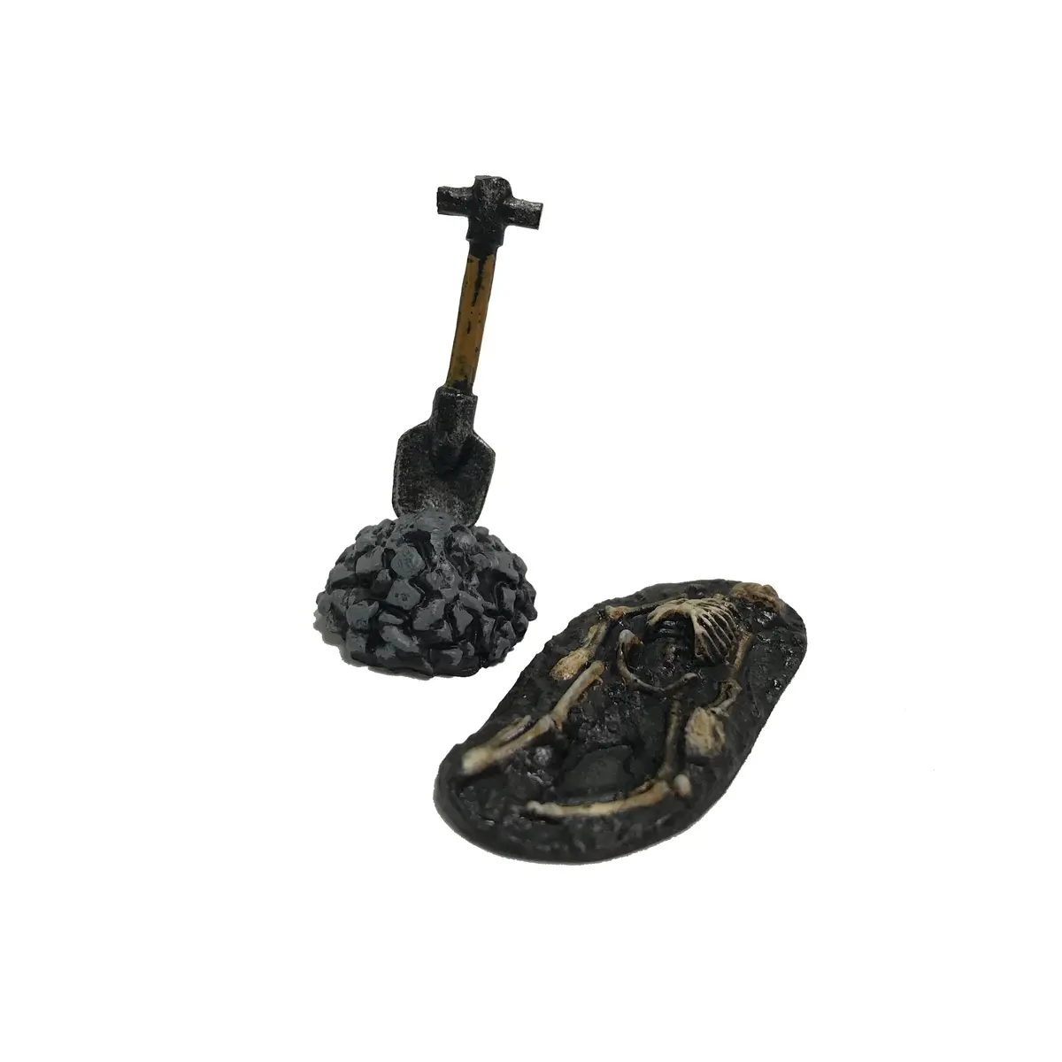 Skeleton, Shovel, & Dirt Pile - Difficult Ground Kickstarter Accessories 1