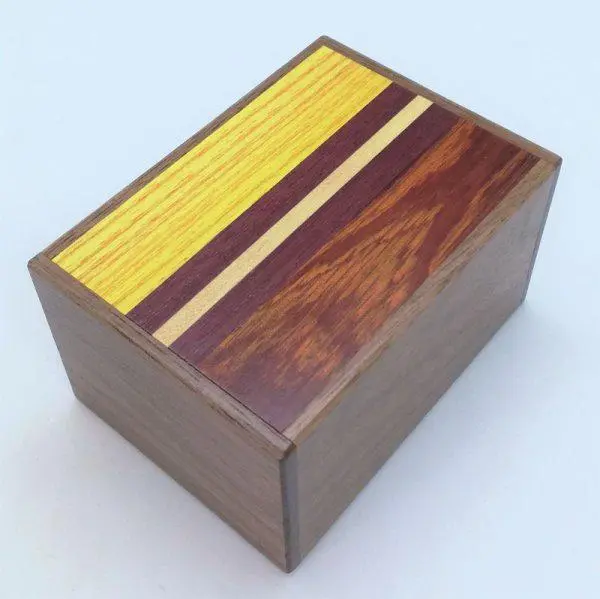 12 Steps Natural Wood 3 Sun Japanese Puzzle Box Himitsu-Bako 1
