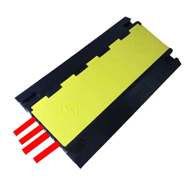 4-Channel Rubber Cable Protector For 1.57" Hose 1