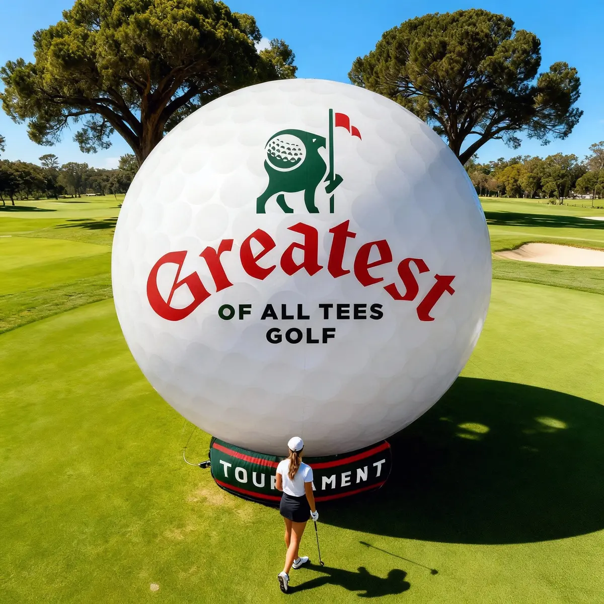 Custom Giant Inflatable Golf Ball 6