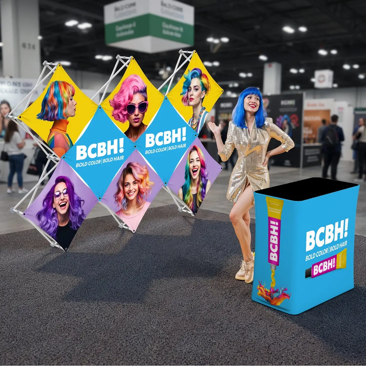 Custom Geometrix Pop-Up Trade Show Booth Display - (8 Panel) 3
