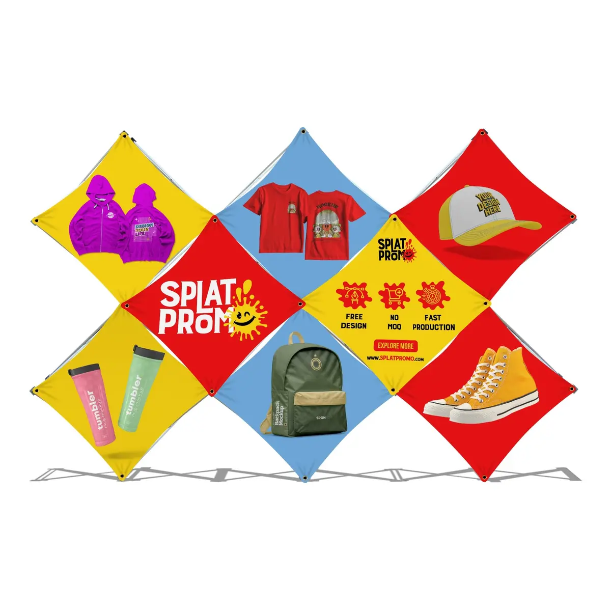 Custom Pop-Up Trade Show Display - (8 Panel) 1