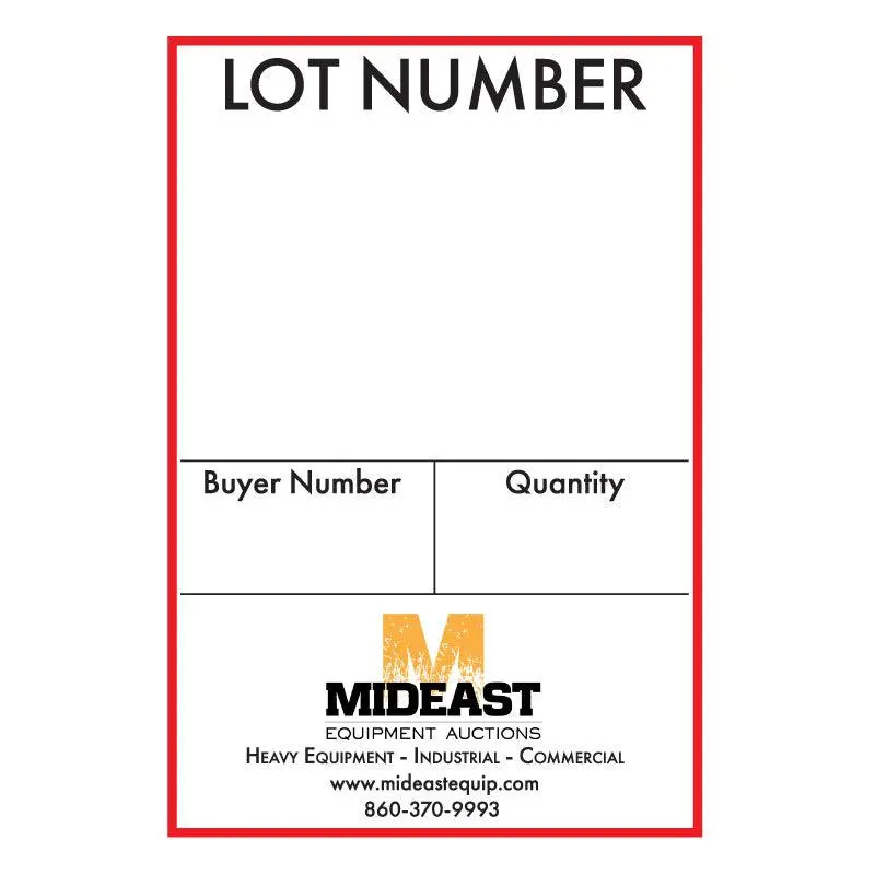 4" X 6" Custom White Label (200 Labels) - Full Color Print 1