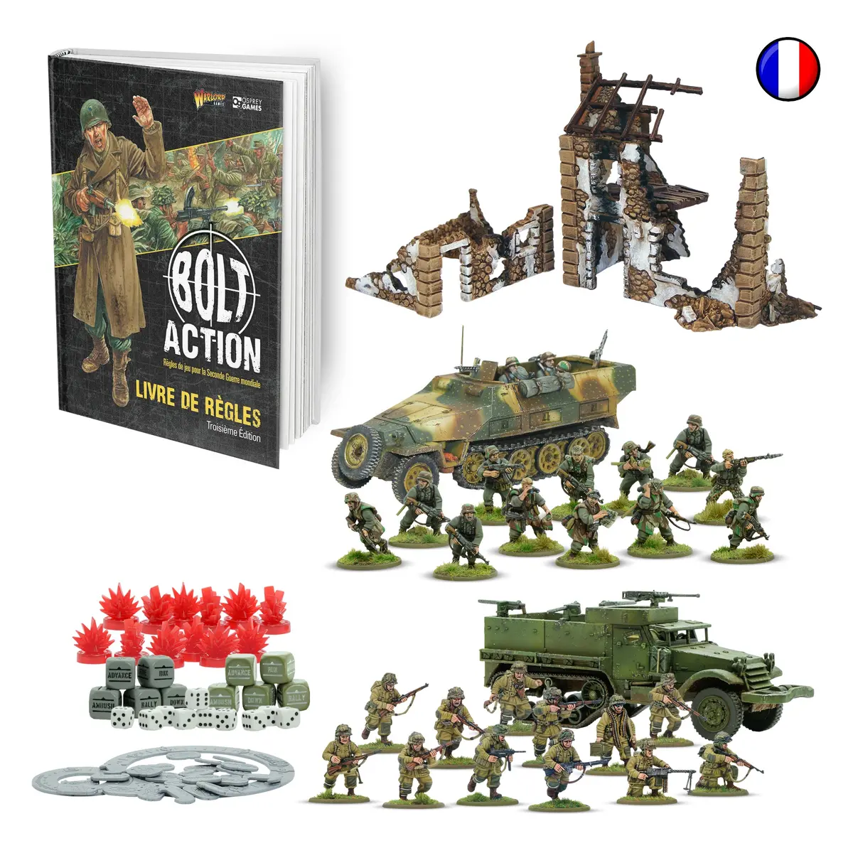 Band Of Brothers - French Language Bolt Action: Third Edition Starter Set 1