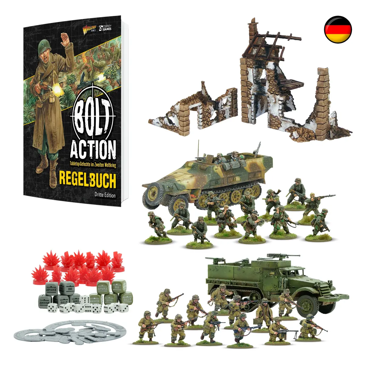 Band Of Brothers - German Language Bolt Action: Third Edition Starter Set 1