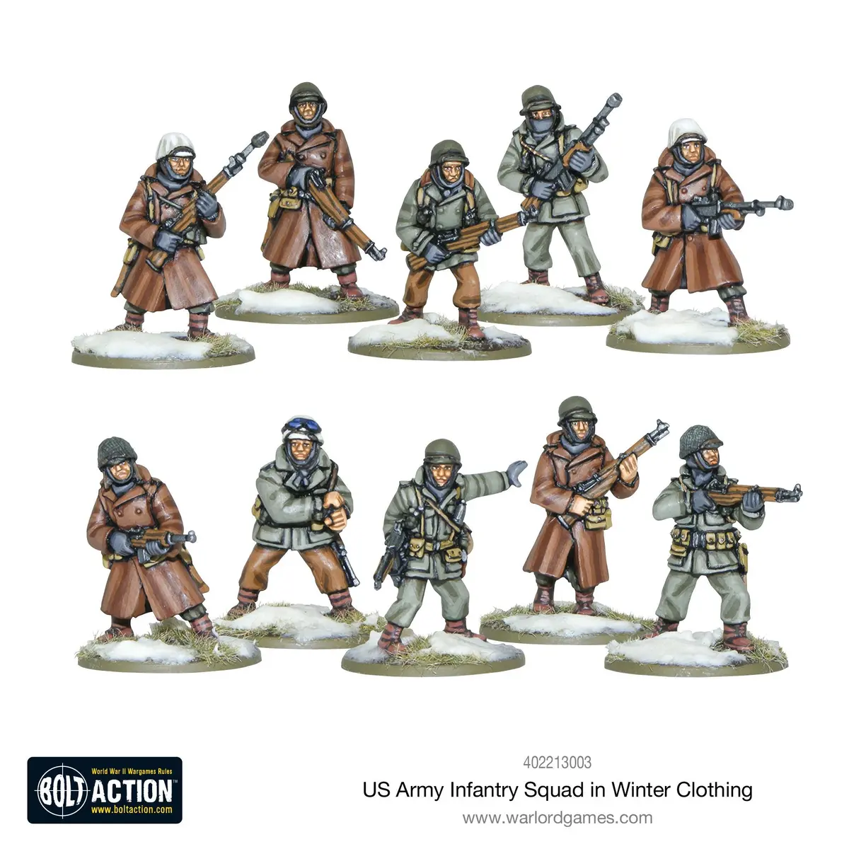 Us Army Infantry Squad In Winter Clothing 1