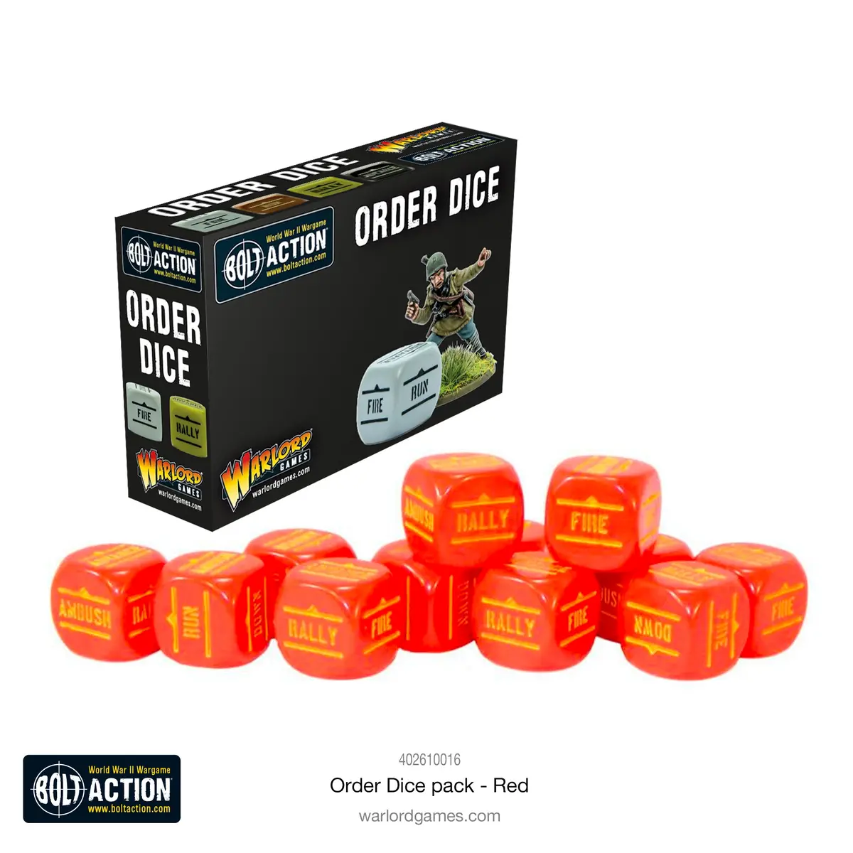 Bolt Action: Orders Dice Pack - Red 1