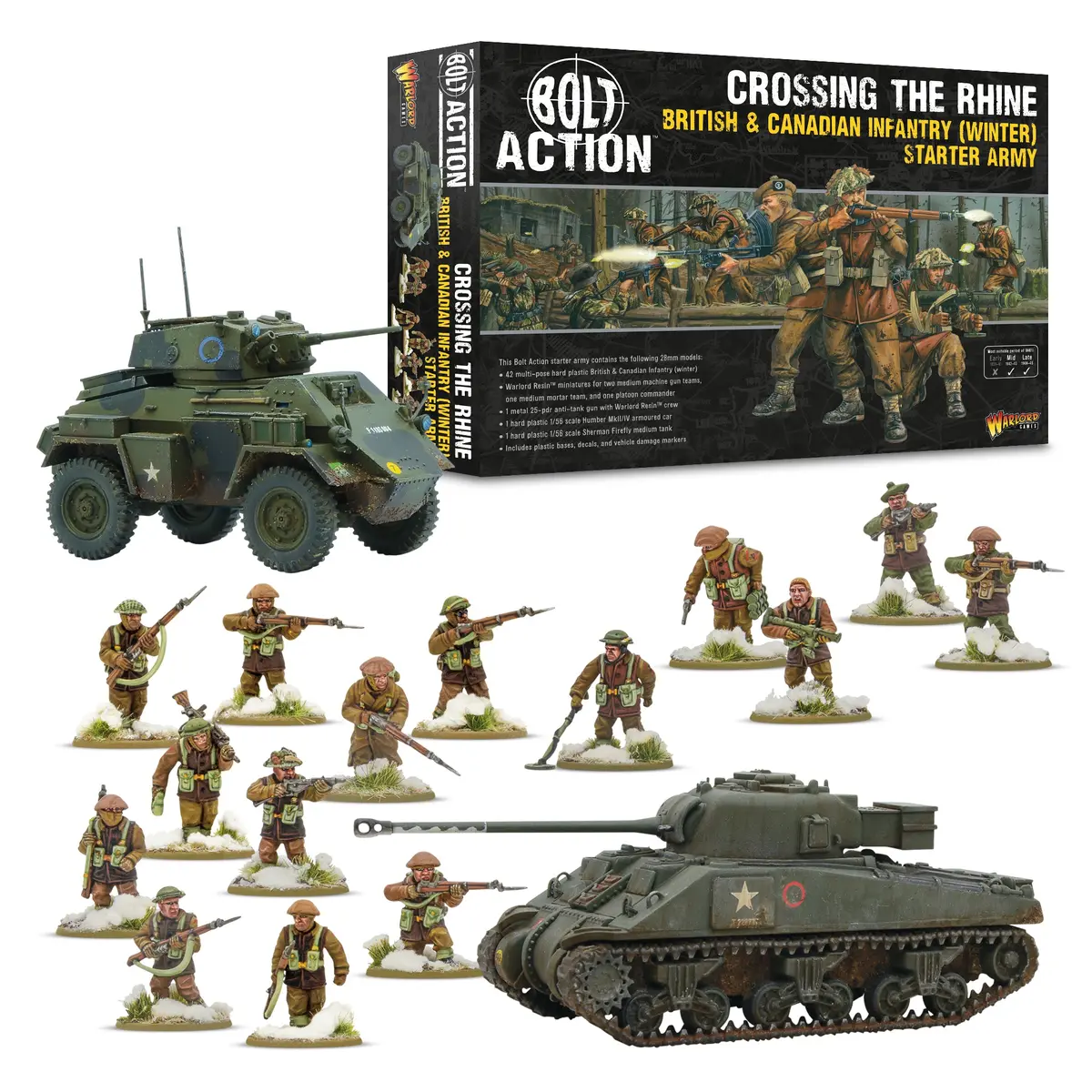 'Crossing The Rhine' - British & Canadian Infantry (Winter) Starter Army 1