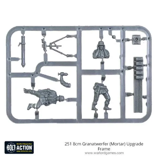 251 8Cm Granatwerfer (Mortar) Upgrade Sprue 1