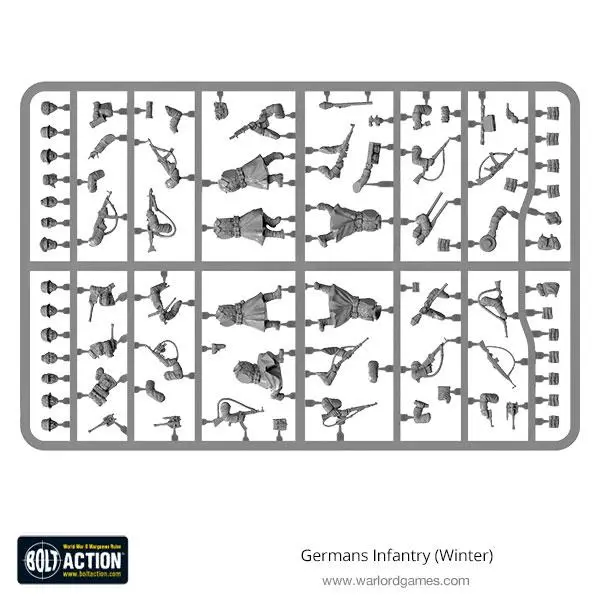 German Infantry (Winter) Sprue 1