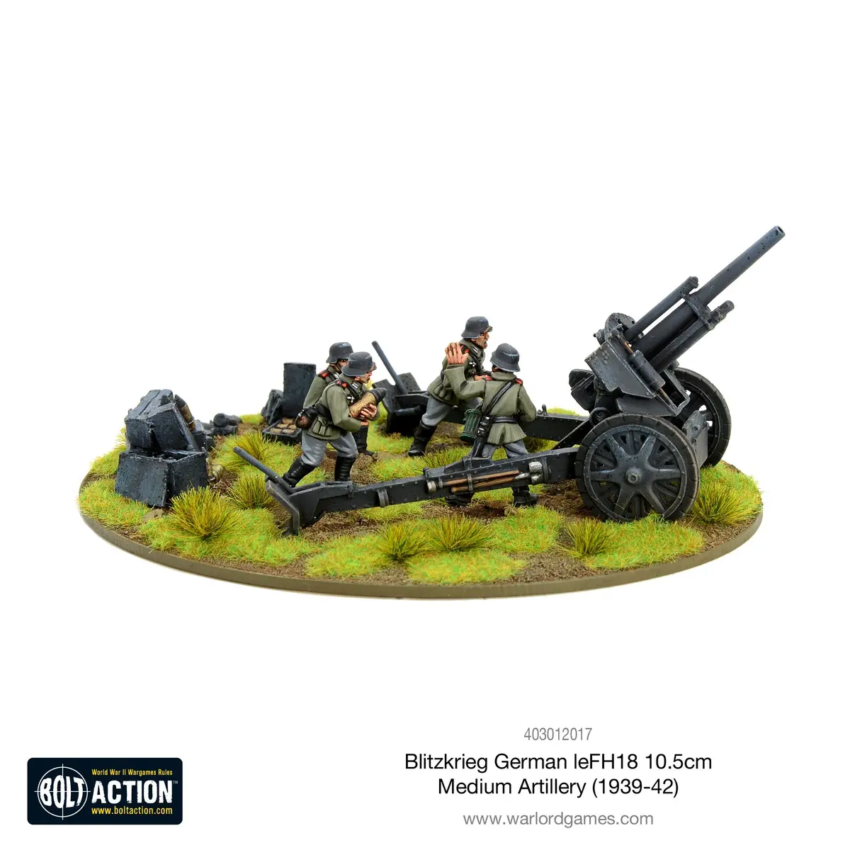 Blitzkrieg German Lefh 18 10.5Cm Medium Artillery (1939-42) 1