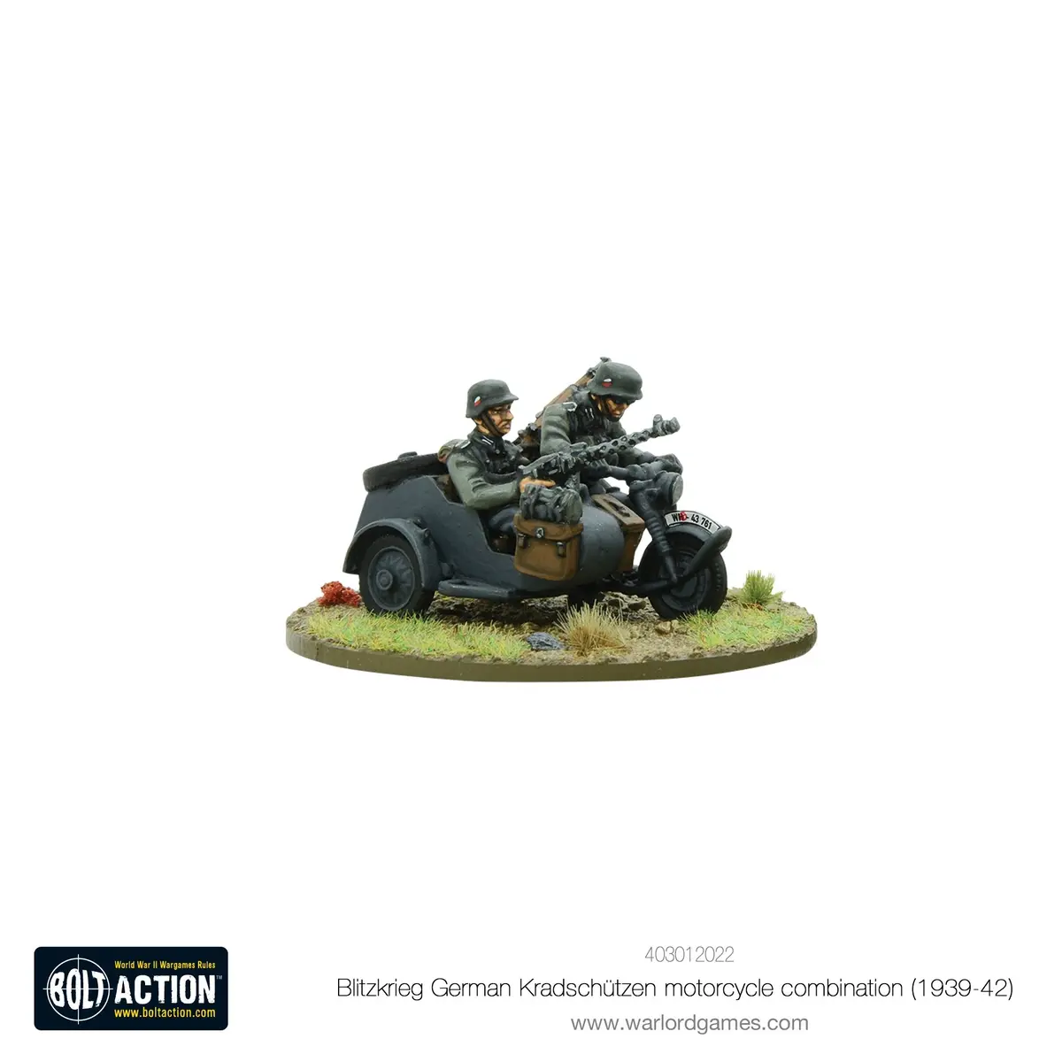 Blitzkrieg German Kradschutzen Motorcycle Combination (1939-1942) 1