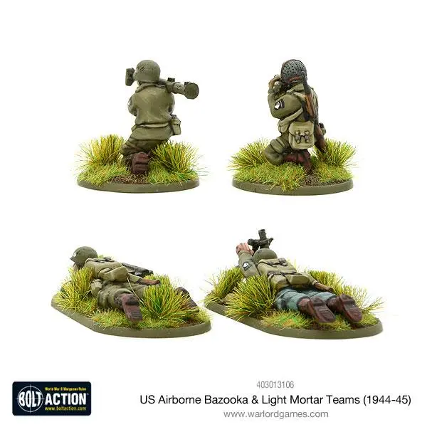 Us Airborne Bazooka & Light Mortar Teams (1944-45) 2