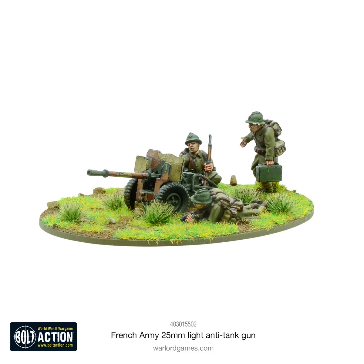 French Army 25Mm Light Anti-Tank Gun 1
