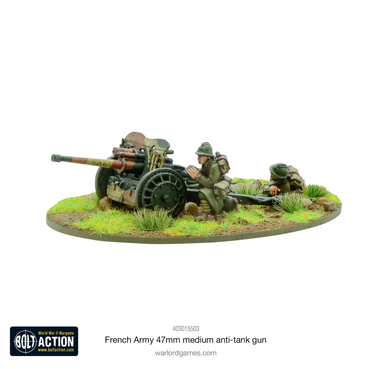 French Army 47Mm Medium Anti-Tank Gun 1