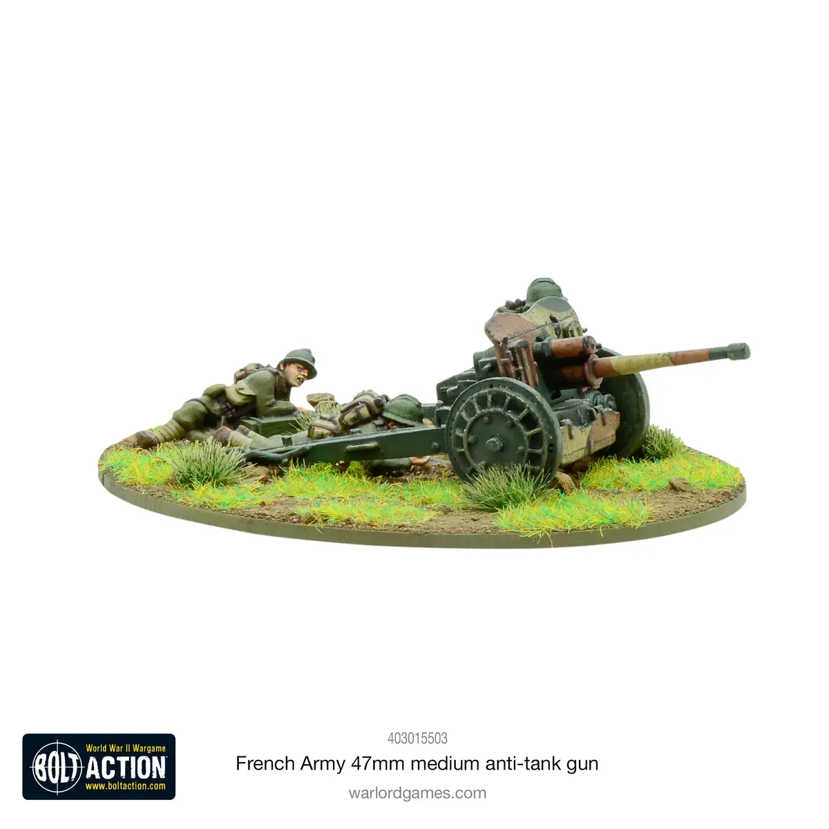 French Army 47Mm Medium Anti-Tank Gun 2