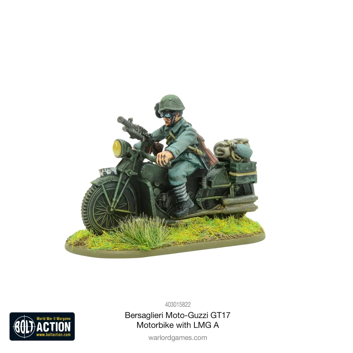 Bersaglieri Moto-Guzzi Gt17 Motorbike With Lmg A 1