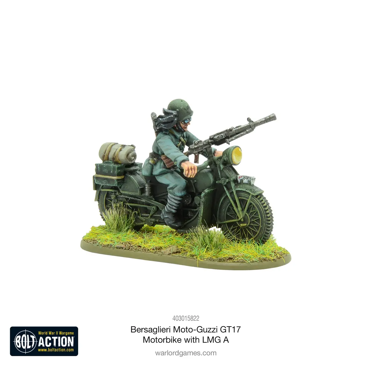 Bersaglieri Moto-Guzzi Gt17 Motorbike With Lmg A 2