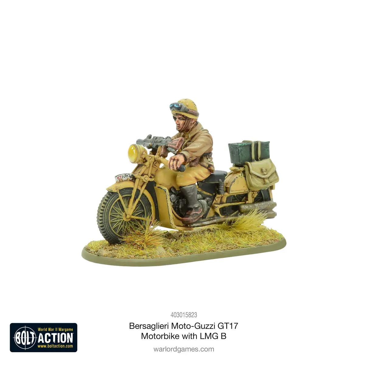 Bersaglieri Moto-Guzzi Gt17 Motorbike With Lmg B 1