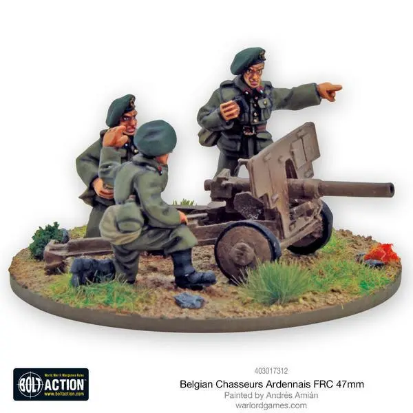 Belgian Chasseurs Ardennais Frc 47Mm Anti-Tank Gun 2