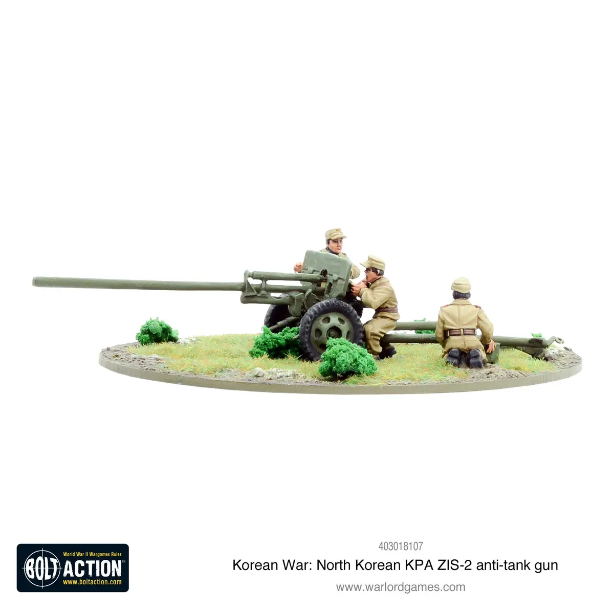 Korean War: North Korean Kpa Zis-2 Anti-Tank Gun 1