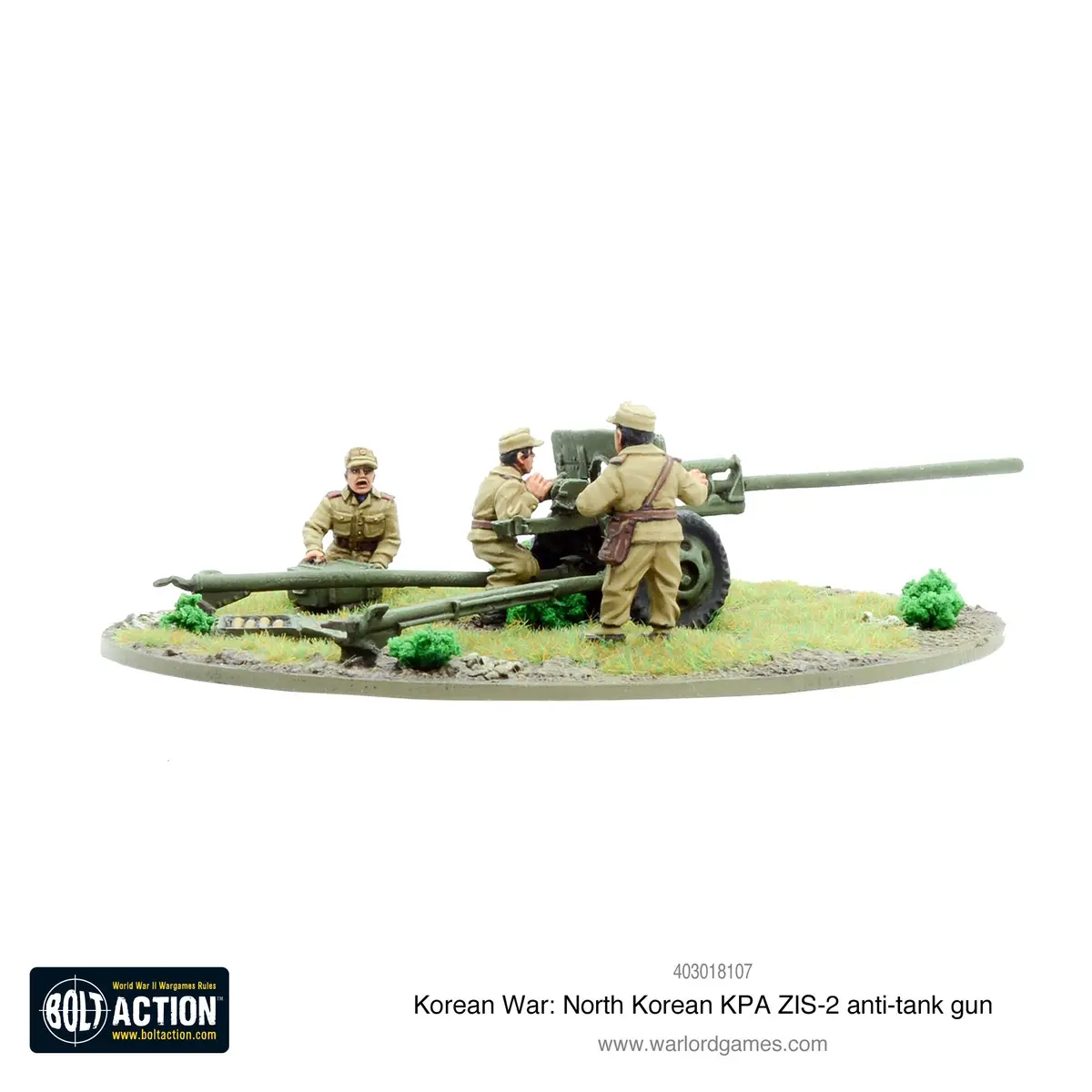 Korean War: North Korean Kpa Zis-2 Anti-Tank Gun 2