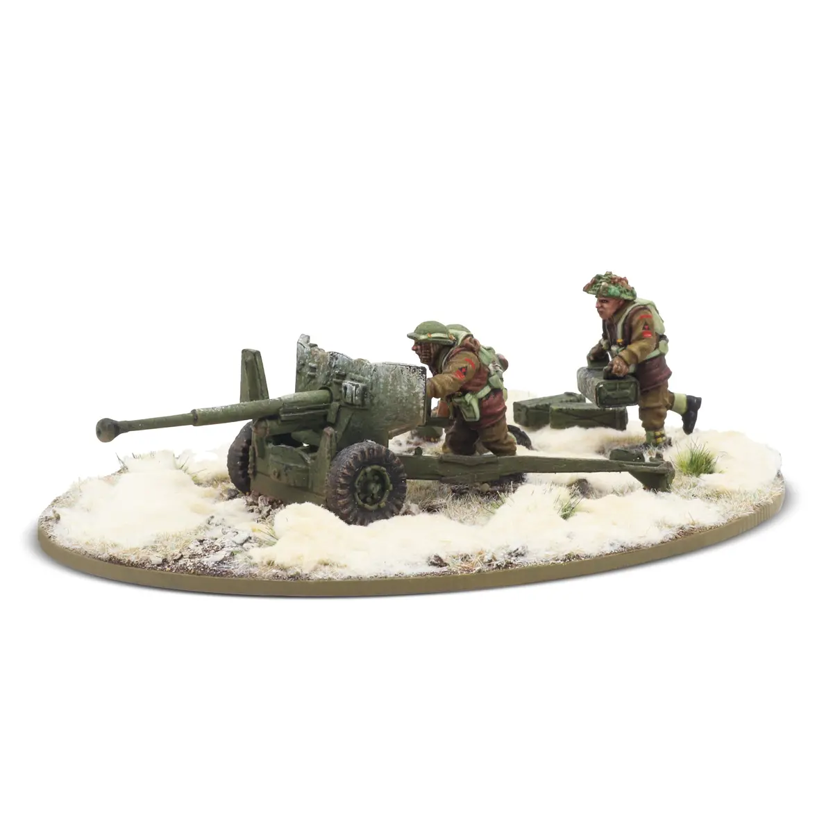 6 Pdr Anti-Tank Gun With British Infantry (Winter) Crew 2