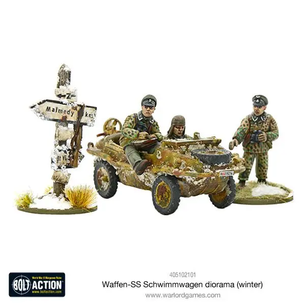 Waffen-Ss Schwimmwagen Diorama (Winter) 1