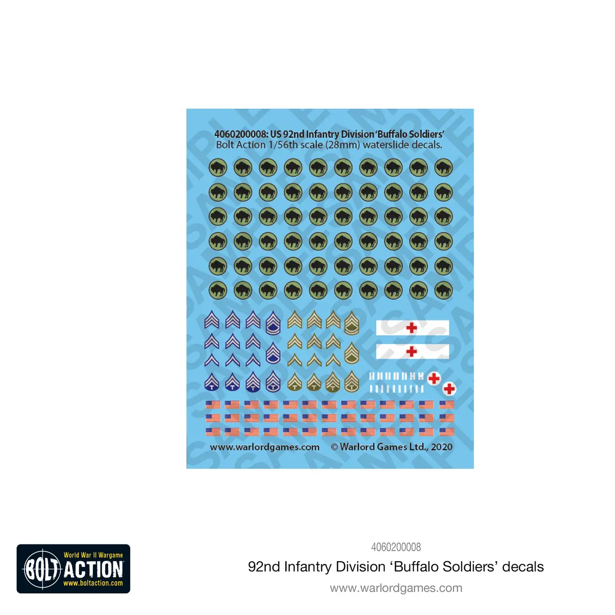 92Nd Infantry Division Decal Sheet 1