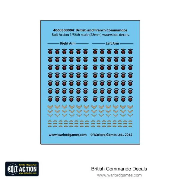 British Commando Decals 1