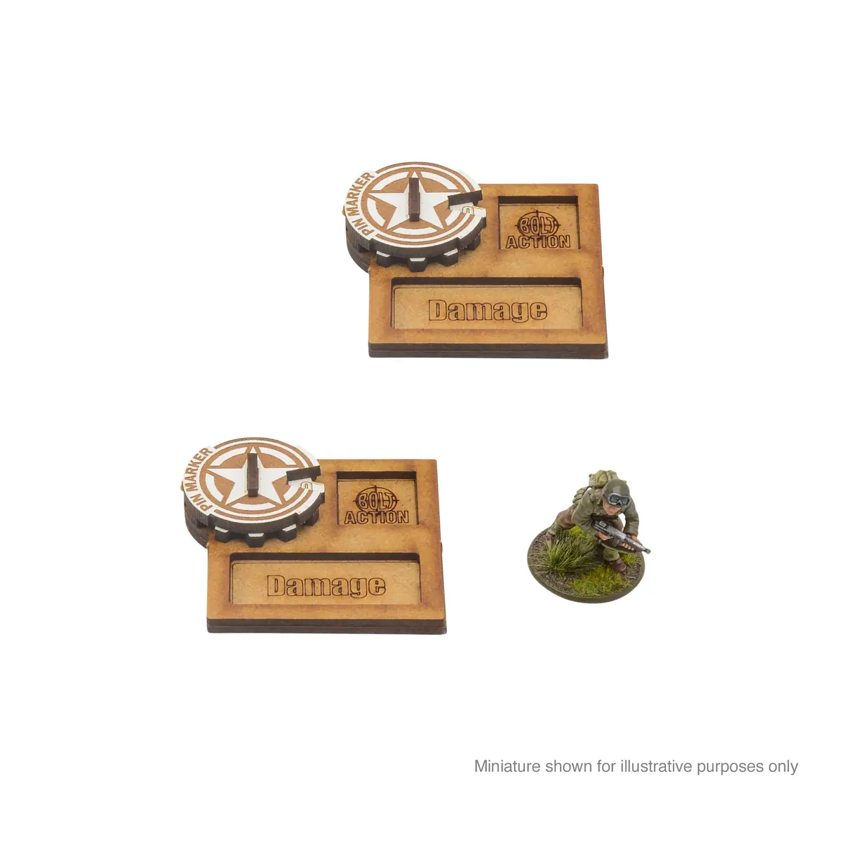 Bolt Action Mdf Vehicle Pin Markers- Usa 1