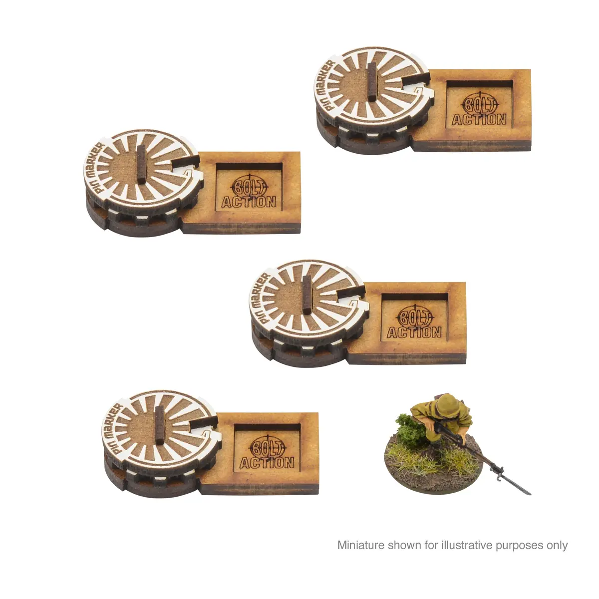 Bolt Action Mdf Unit Pin Markers - Japan 1