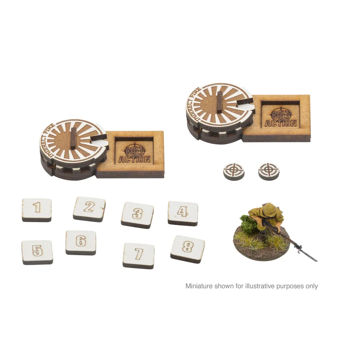 Bolt Action Mdf Artillery Zeroing In Markers - Japan 1