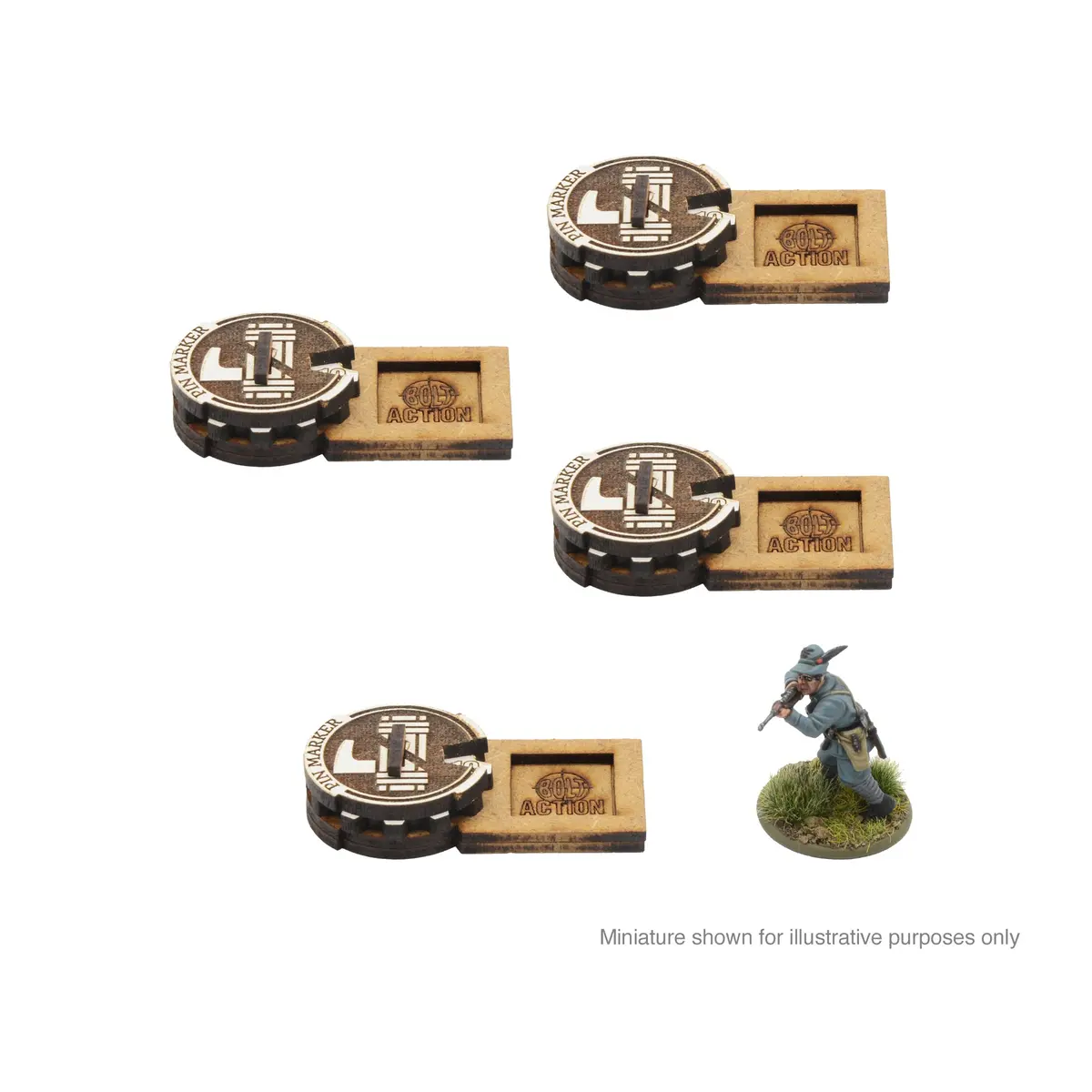 Bolt Action Mdf Unit Pin Markers - Italy 1