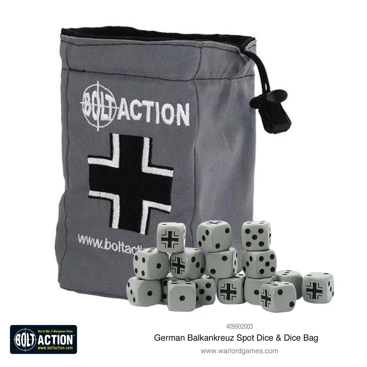 German Balkenkreuz D6 & Dice Bag 1