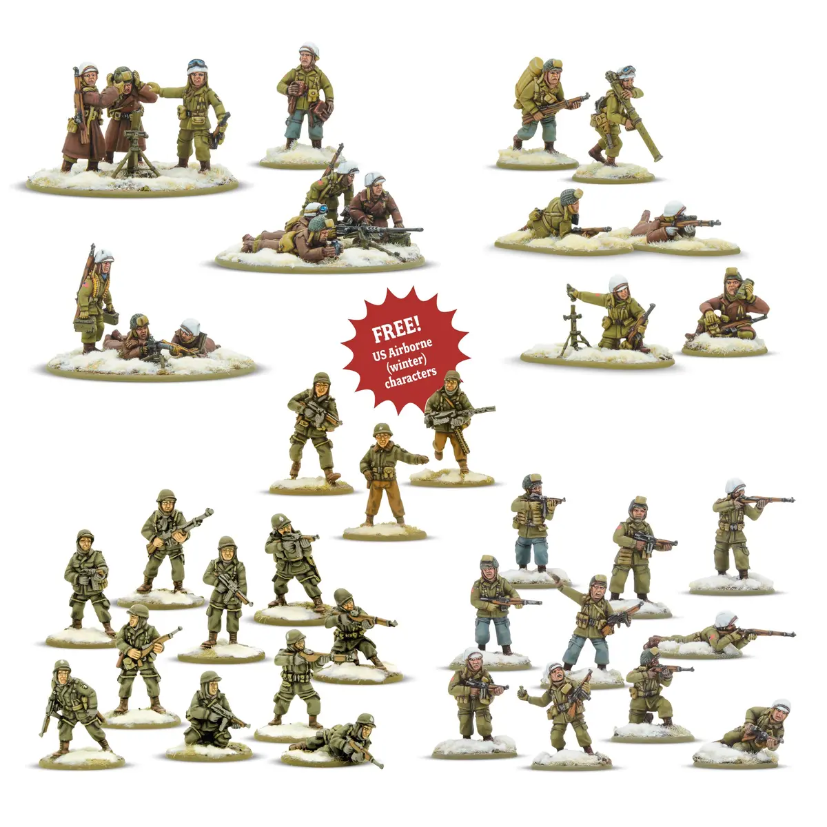 Us Airborne (Winter) Rifle & Heavy Weapons Platoons 1