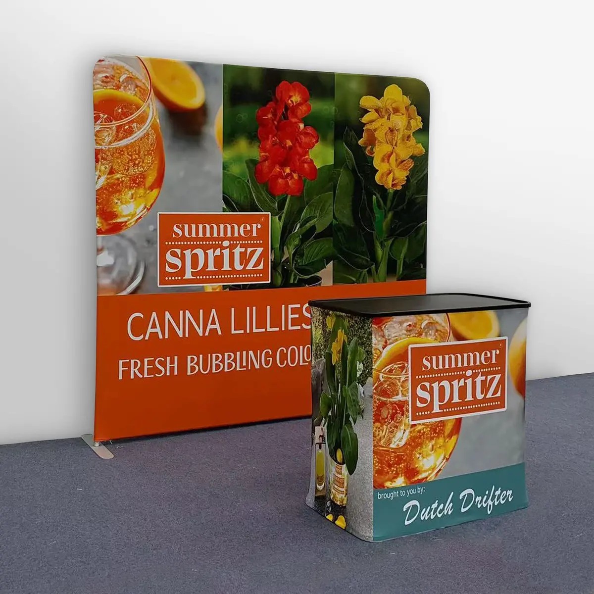 Trade Show Display With Tension Fabric Backdrop 4