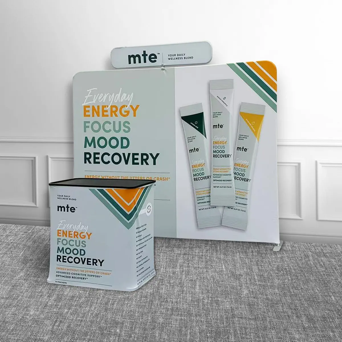 Trade Show Display With Tension Fabric Backdrop 3