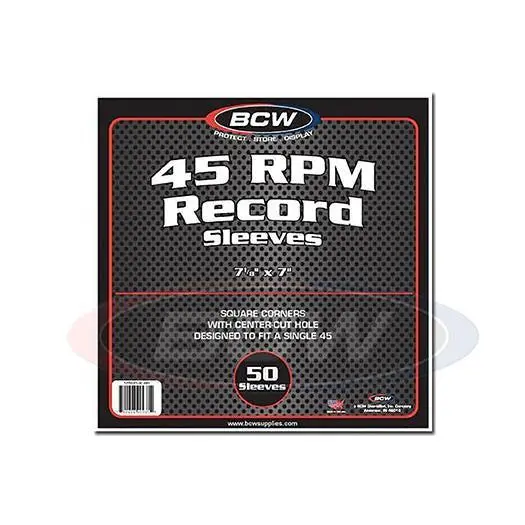 45 Rpm Record Paper Sleeves (50/Pack) 1