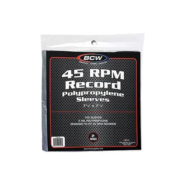 45 Rpm Record Poly Sleeves (100/Pack) 1