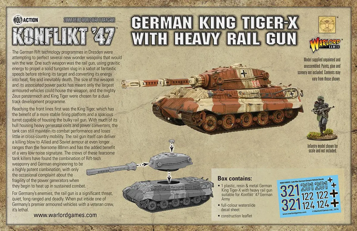 King Tiger-X With Heavy Rail Gun 2