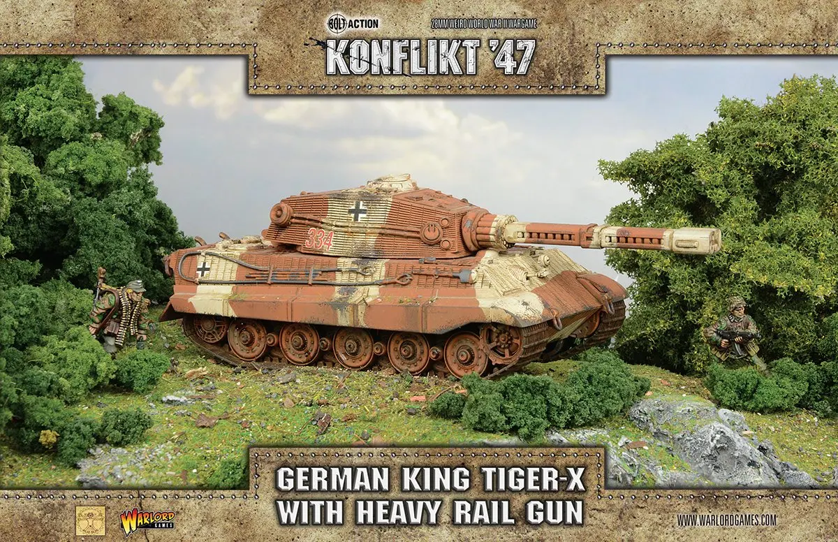 King Tiger-X With Heavy Rail Gun 1