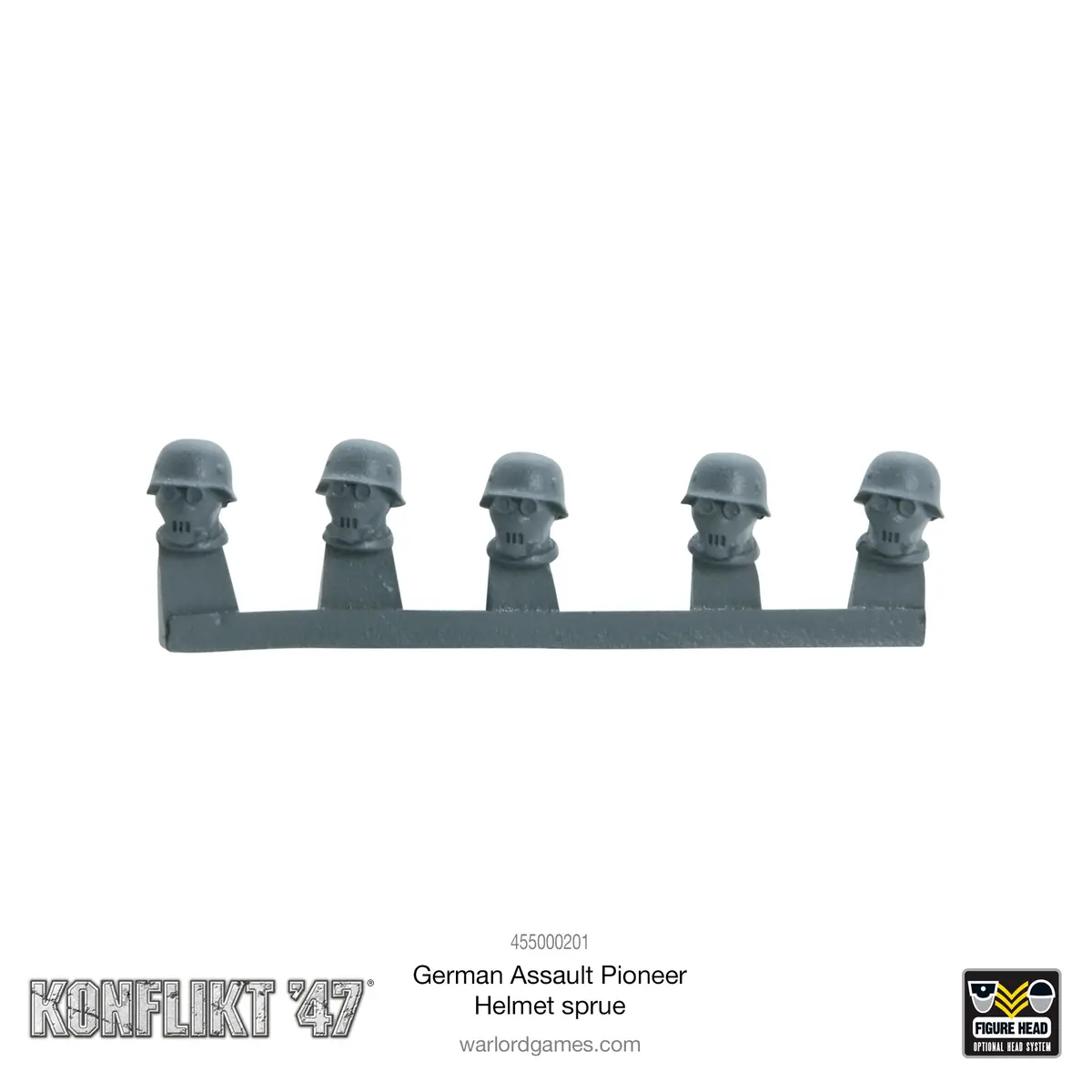 German Assault Pioneer Helmet Sprue 1