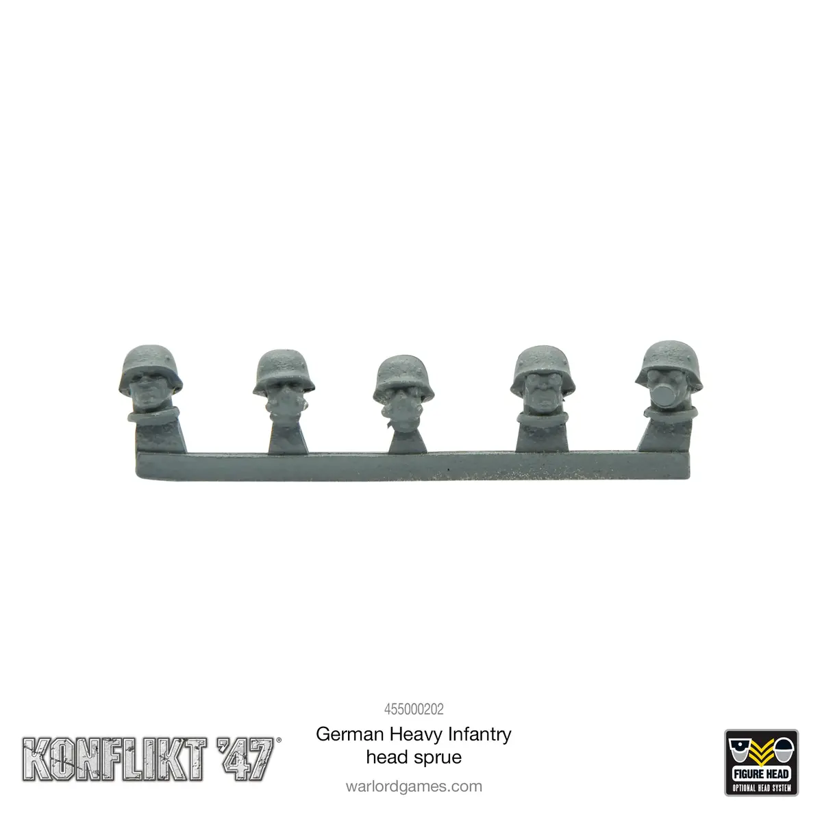 German Heavy Infantry Head Sprue 1